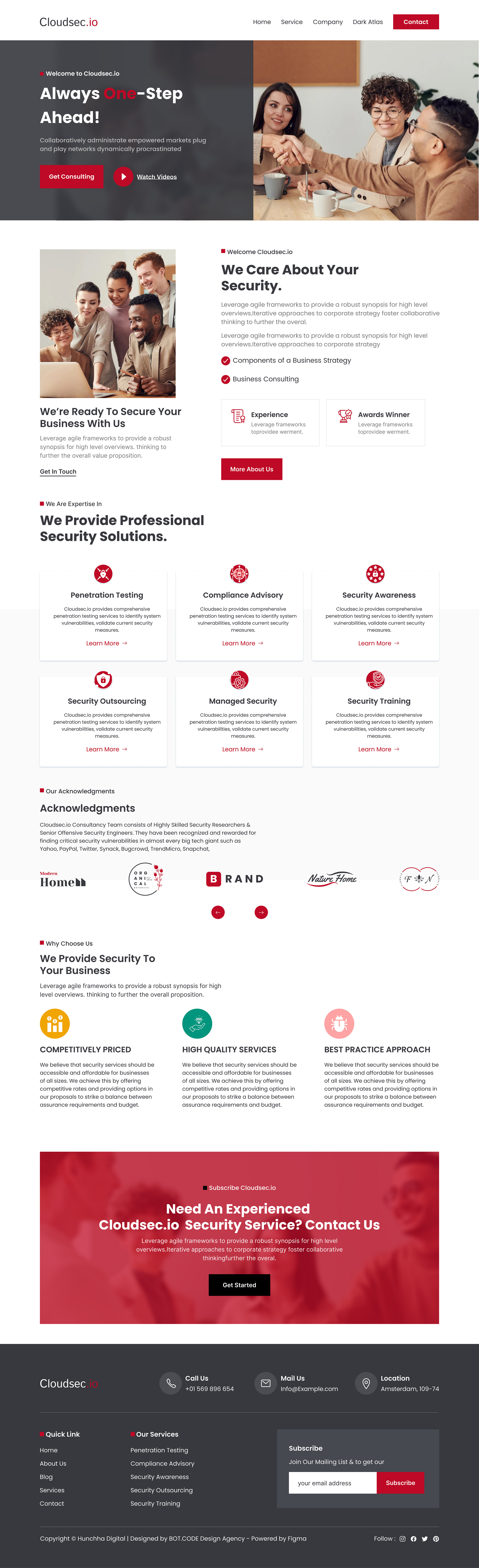 Cloud Service Provider primary Dribbble UI screen