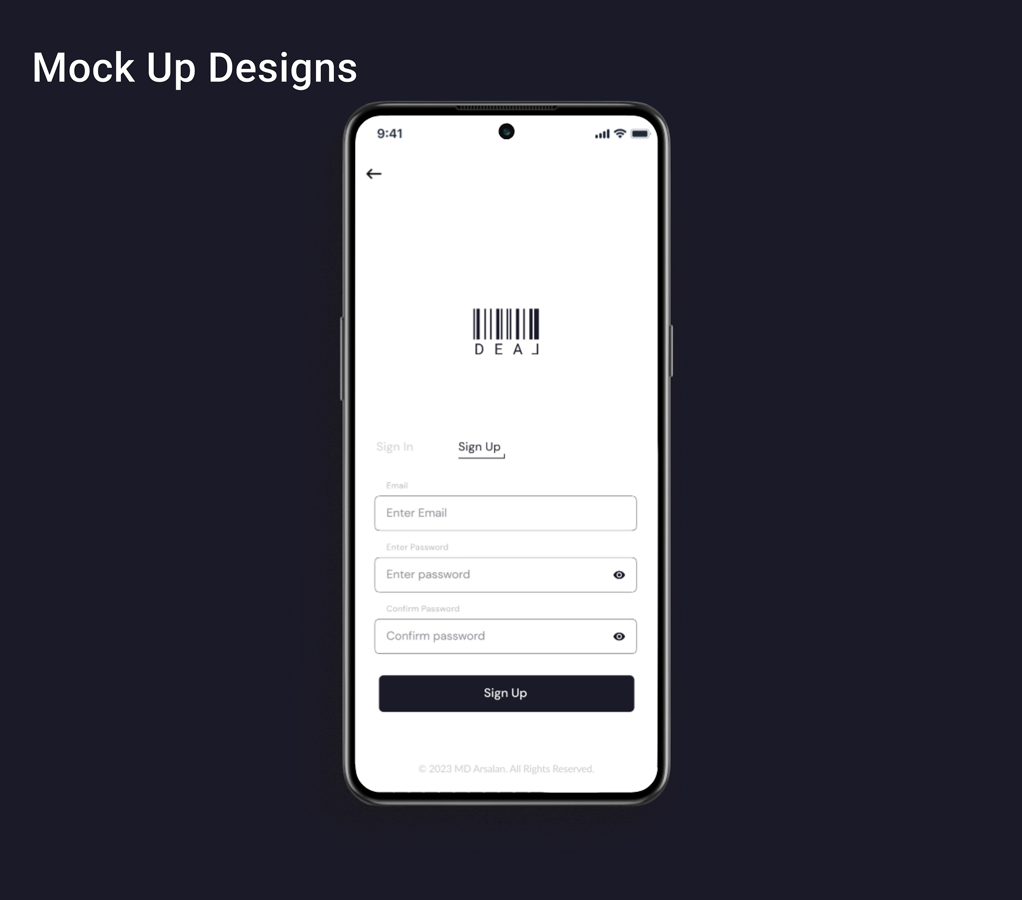 DEAL Mobile Dashboard Dribbble UI screen 5