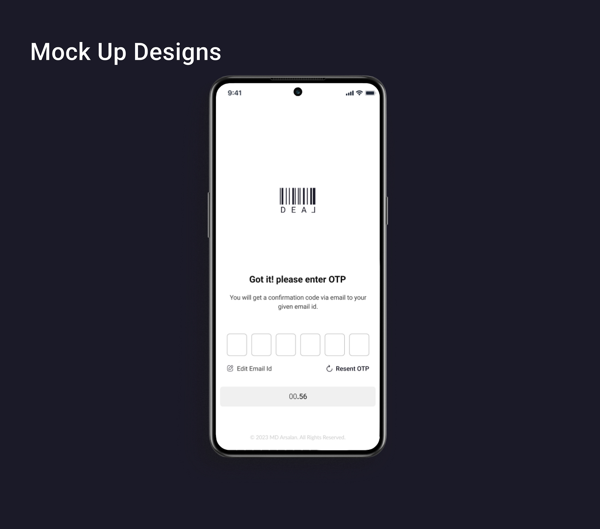 DEAL Mobile Dashboard Dribbble UI screen 7