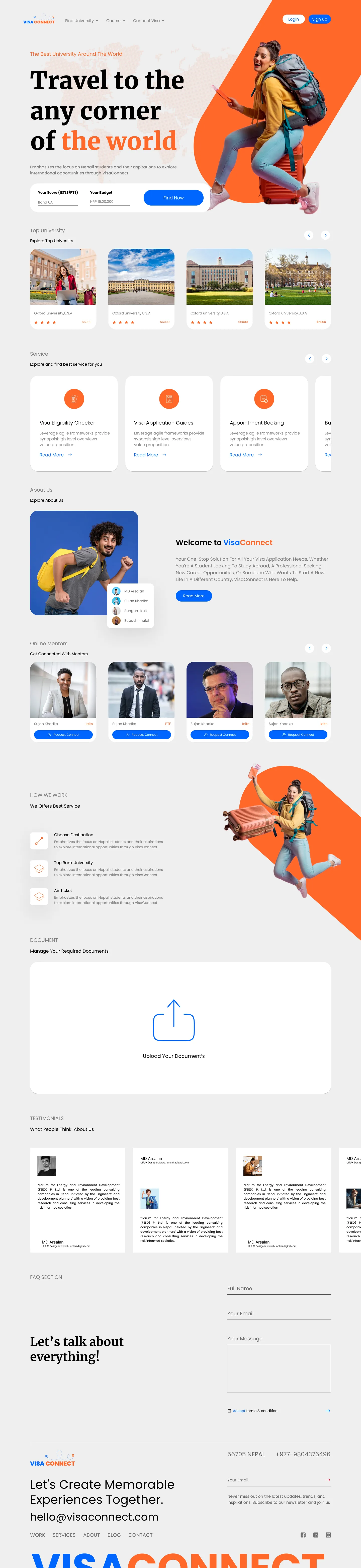 Final Year Project Dribbble UI screen 2