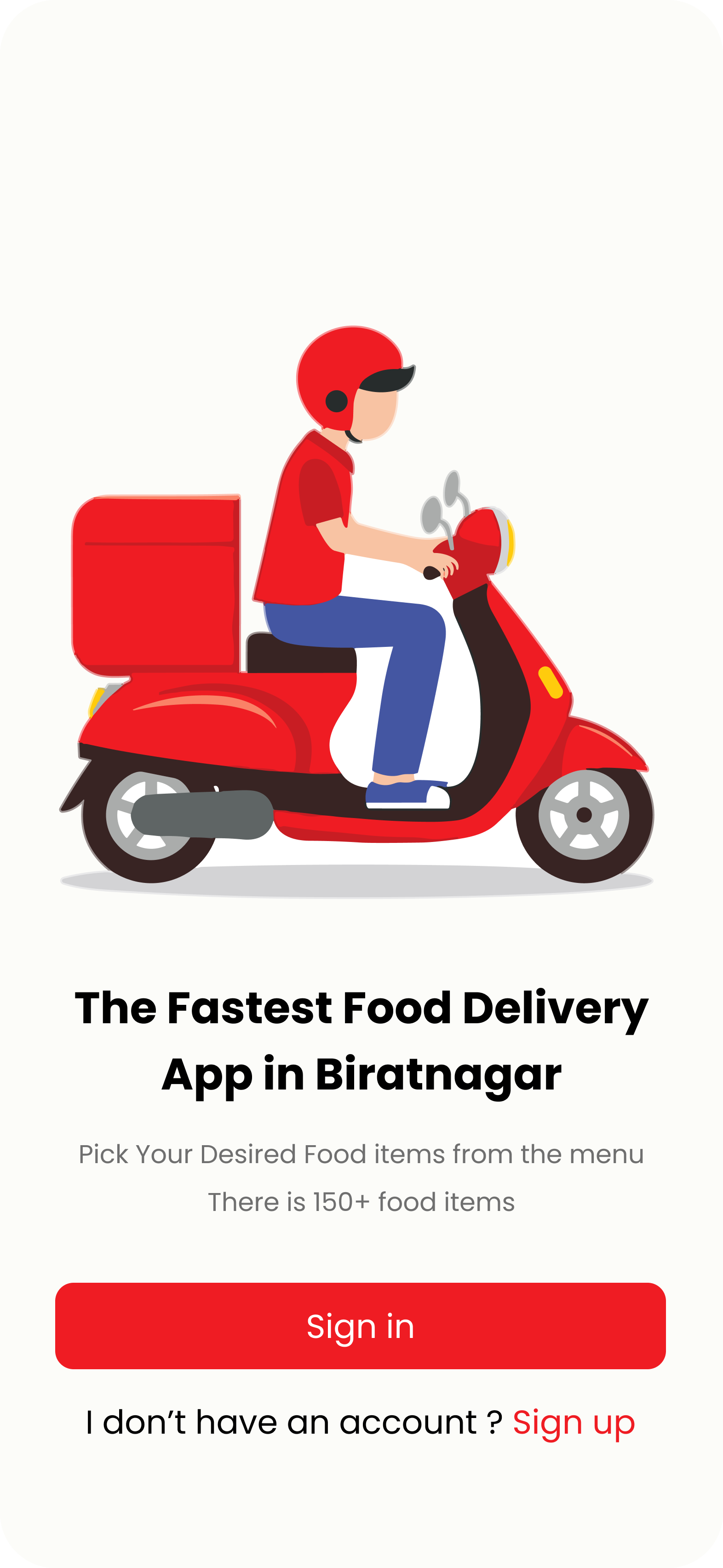 Food Delivery App Dribbble UI screen 2
