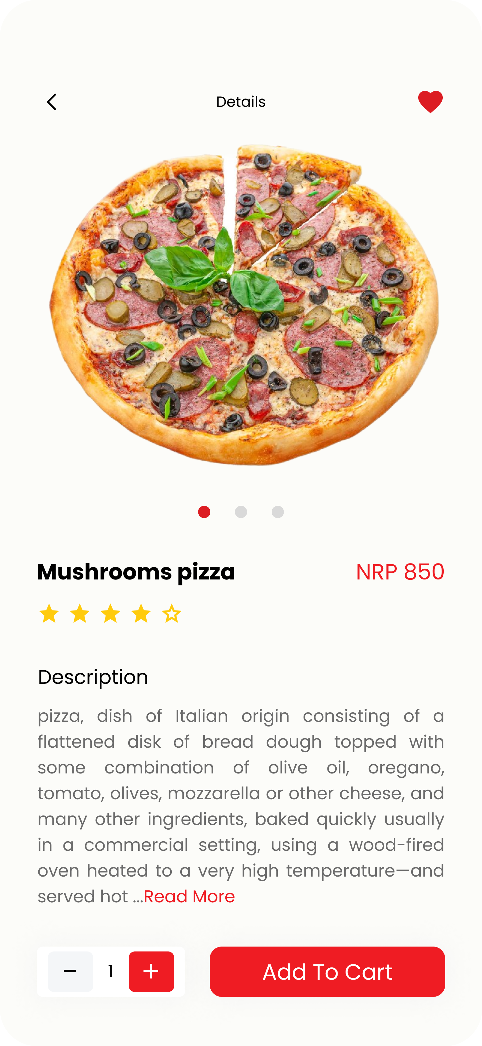 Food Delivery App Dribbble UI screen 4