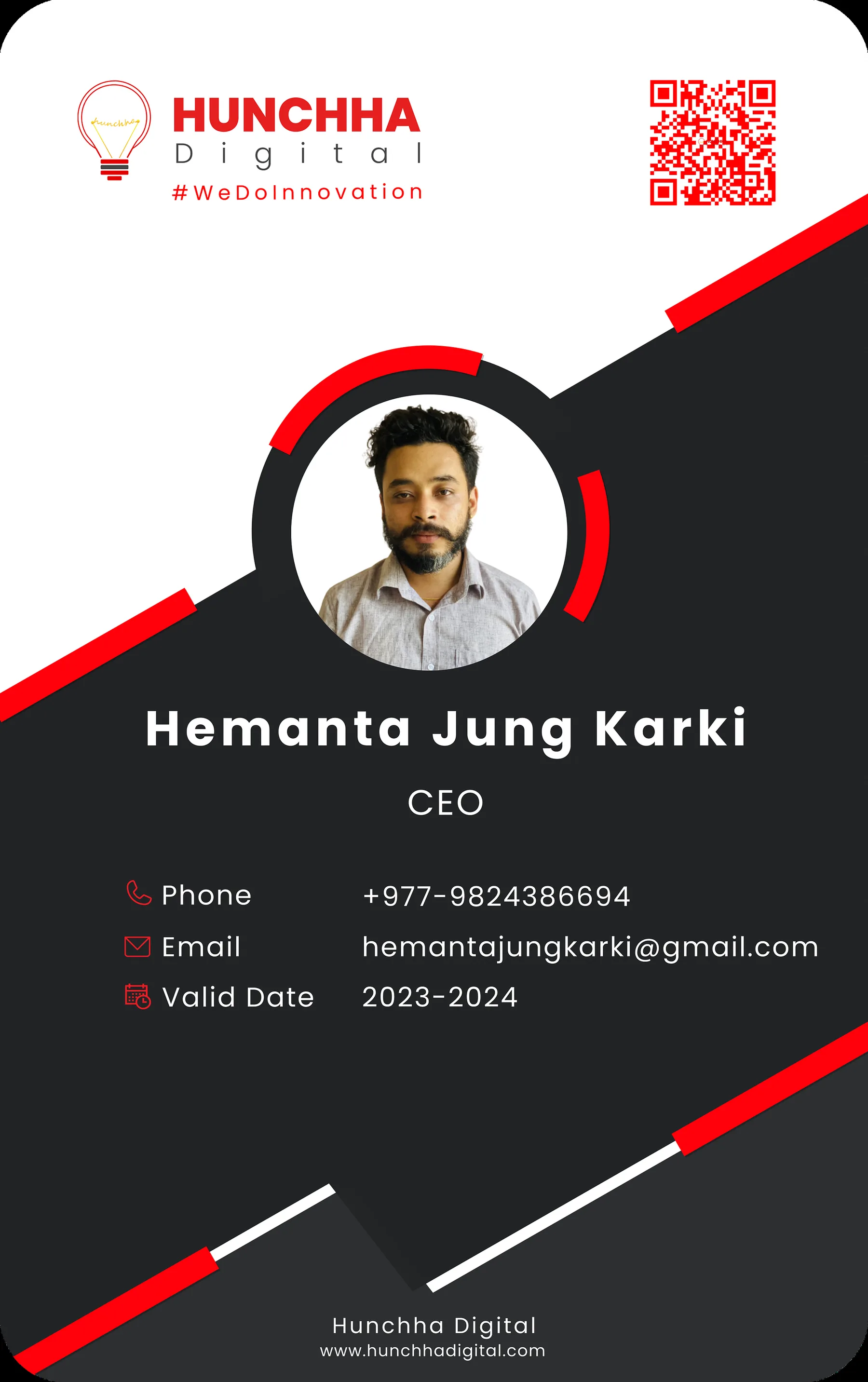 ID Card Design Dribbble UI screen 2