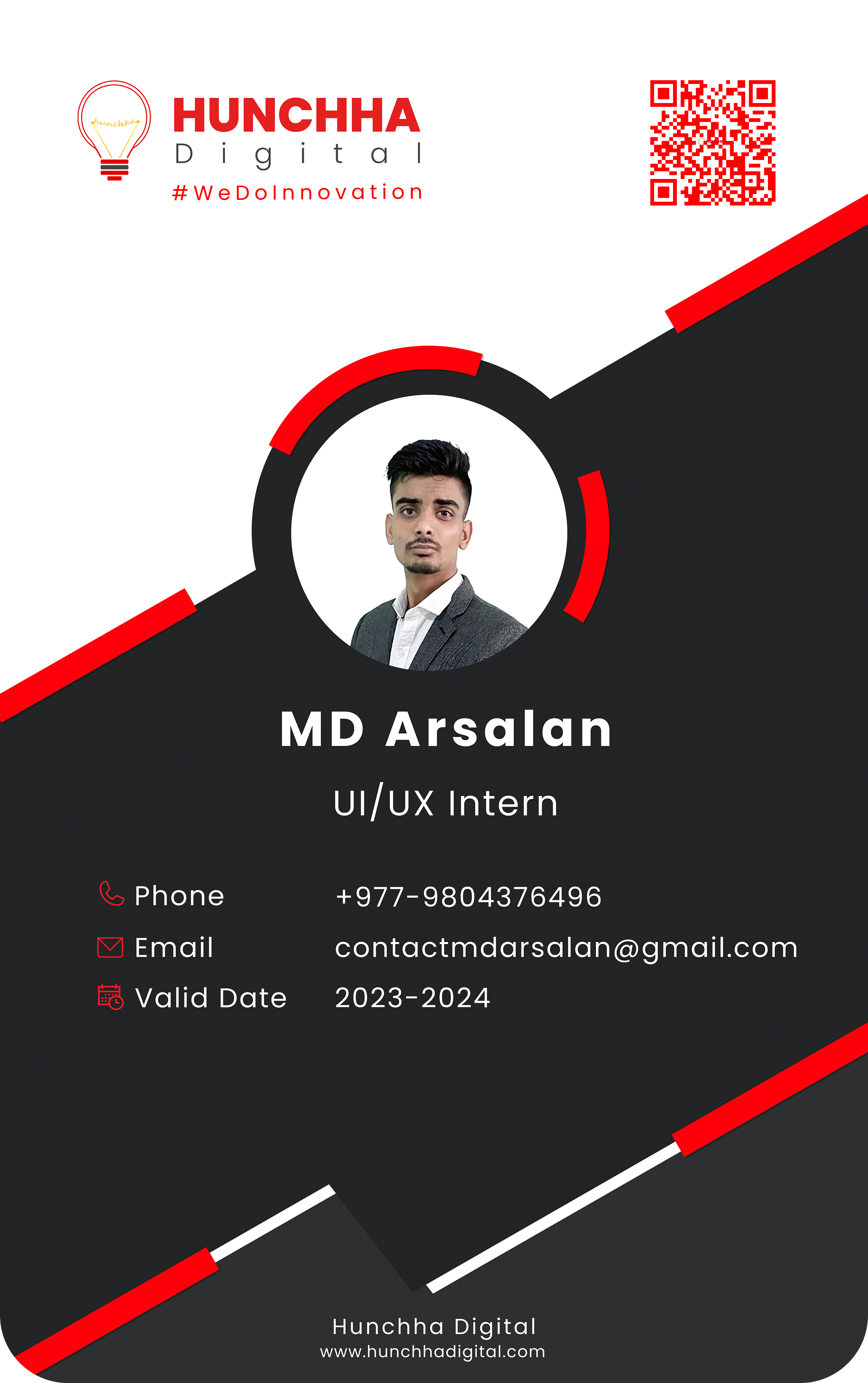 ID Card Design Dribbble UI screen 3
