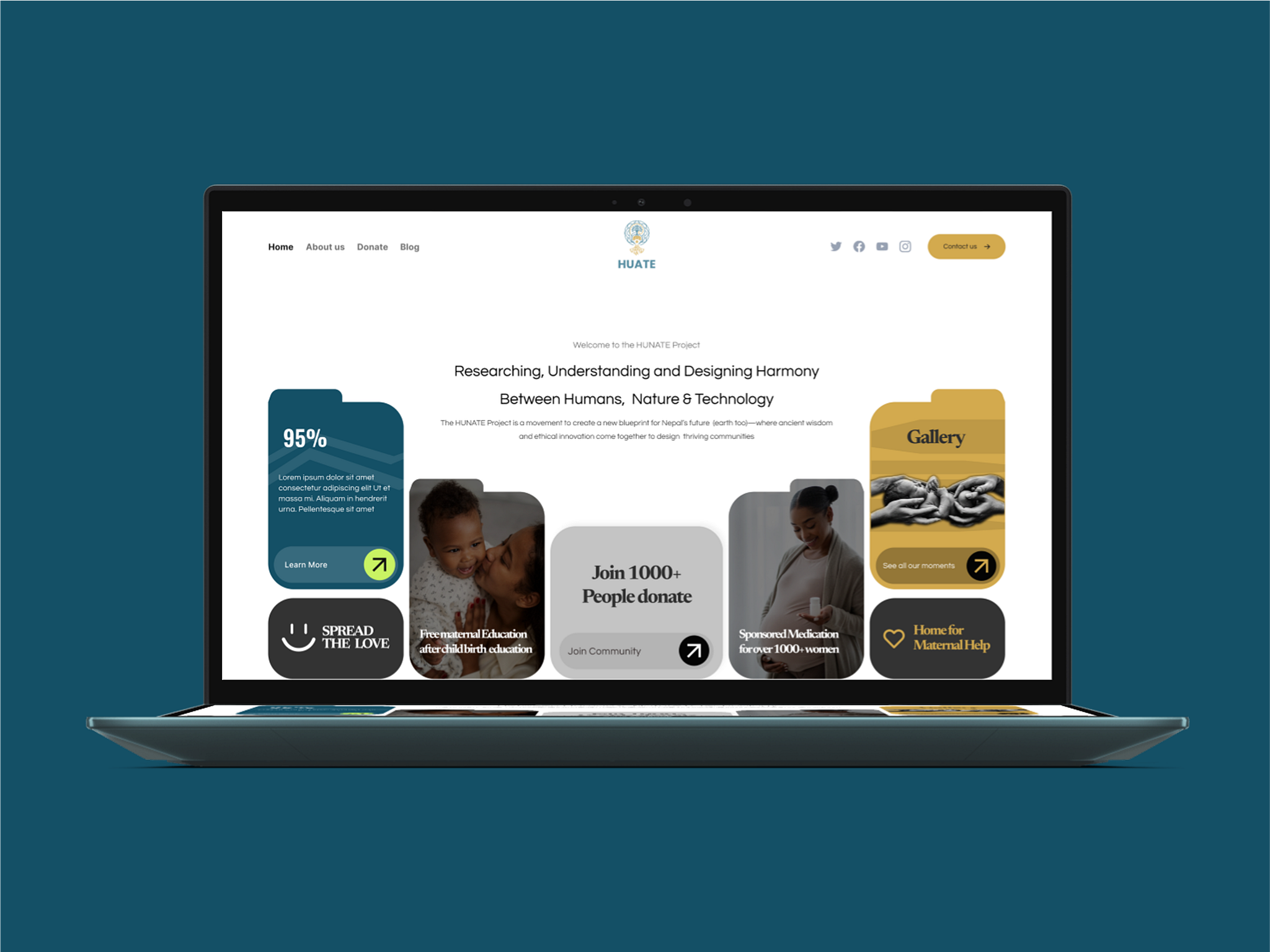 NGO Website Design primary Dribbble UI screen