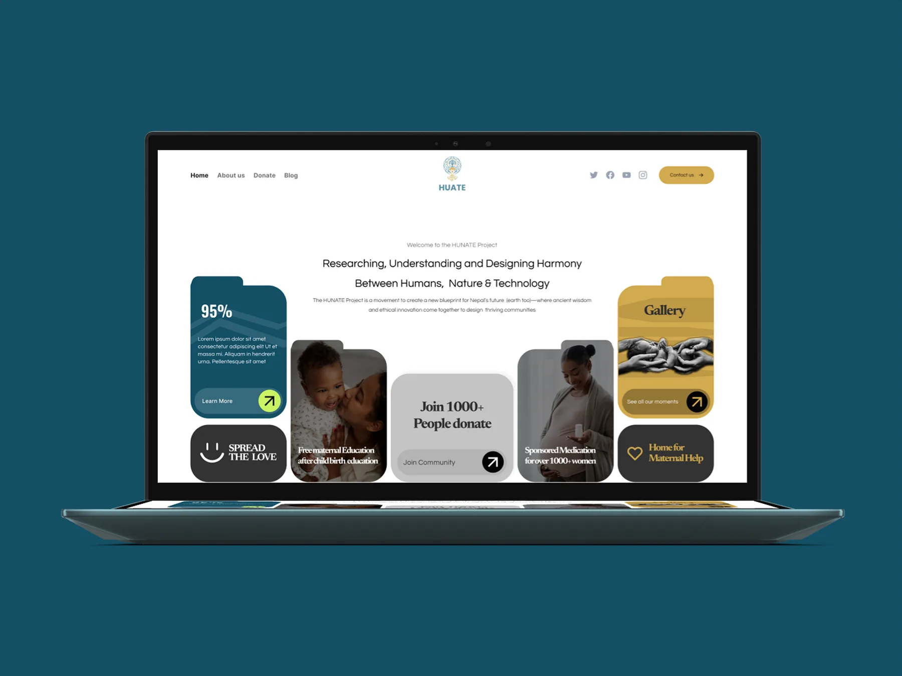 NGO Website Design primary Dribbble UI screen