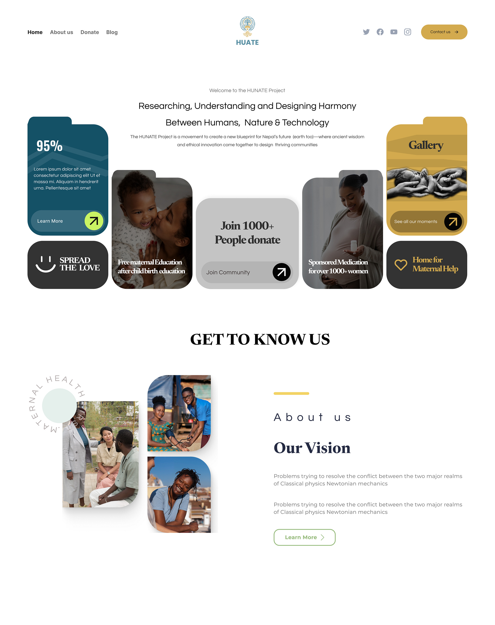 NGO Website Design Dribbble UI screen 2